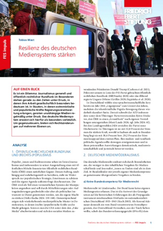 Resilienz des deutschen Mediensystems stärken